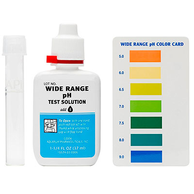 Wide range aquarium ph level test kit