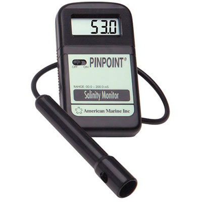 Pinpoint handheld salinity monitor meter for aquarium seawater