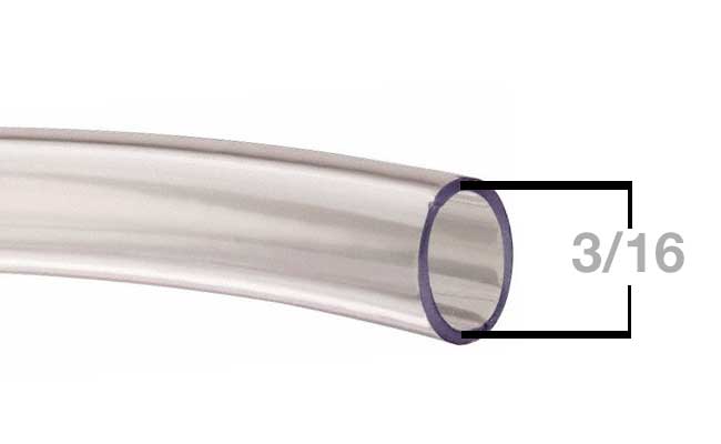 Aquarium airline tubing measurement of internal diameter