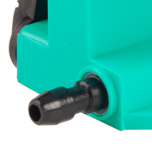 Inflow nozzle on 2-way gang valve