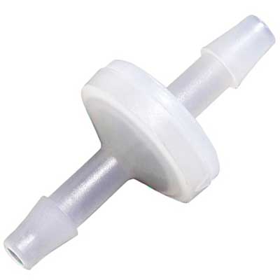 Ozone-safe Kynar check valve for aquarium