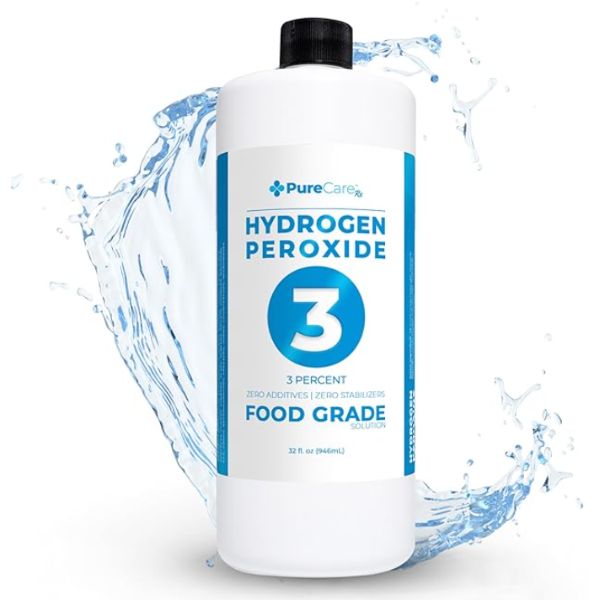 Pure Care's Hydrogen Peroxide solution product. Pure Care's Hydrogen Peroxide solution product.