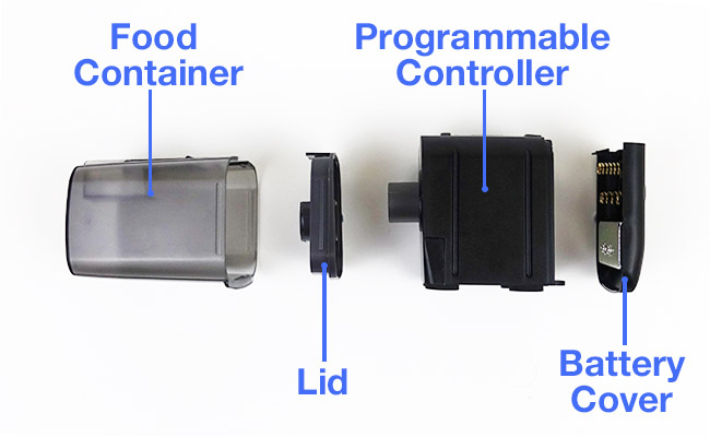 Eheim battery operated auto fish feeder parts diagram