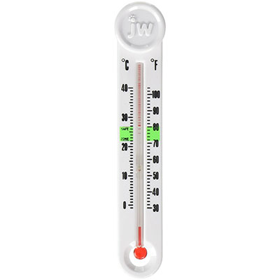 U Shape high Precision Aquarium Temperature Gauge Crystal Cuque Glass Thermometer Pendant Thermometer 