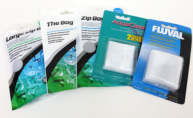 2X filter media bags 20 x 15CM reusable aquarium fish tank pond net mesh bag WD