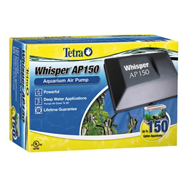 Tetra Whisper AP150 aquarium air pump product.