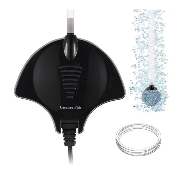 Carefree Fish mini air pump product.