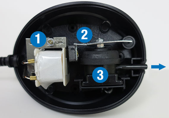 Diagram of coil and diaphragm of aquarium air pump - how it works