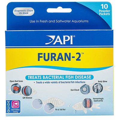 API Furan-2 a nitrofurazone treatment for fish with columnaris
