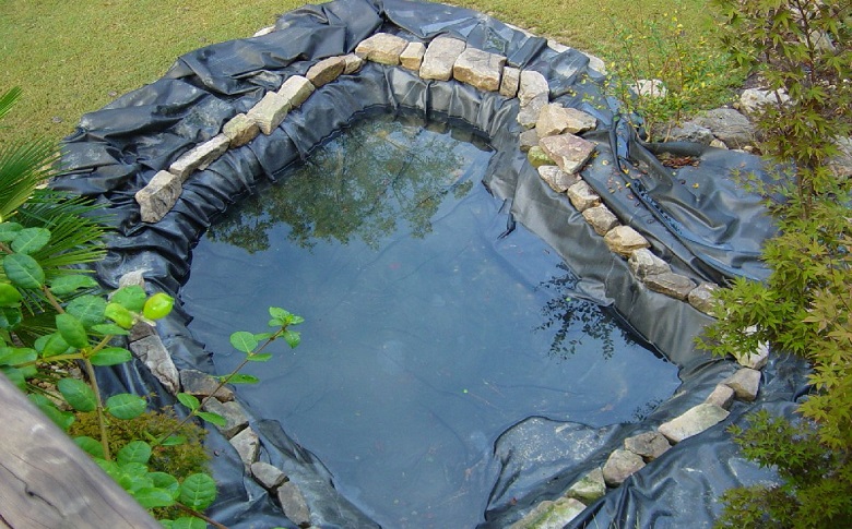 water filled pond