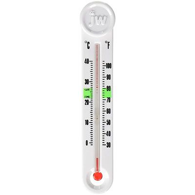 Xiton Aquarium Submersible Glass Thermometer With Suction 14cm Hydrometer Waterproof for Fish Tank