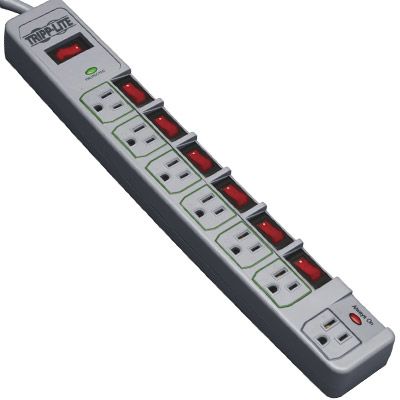 Tripp Lite 7 outlet power strip for aquarium equipment