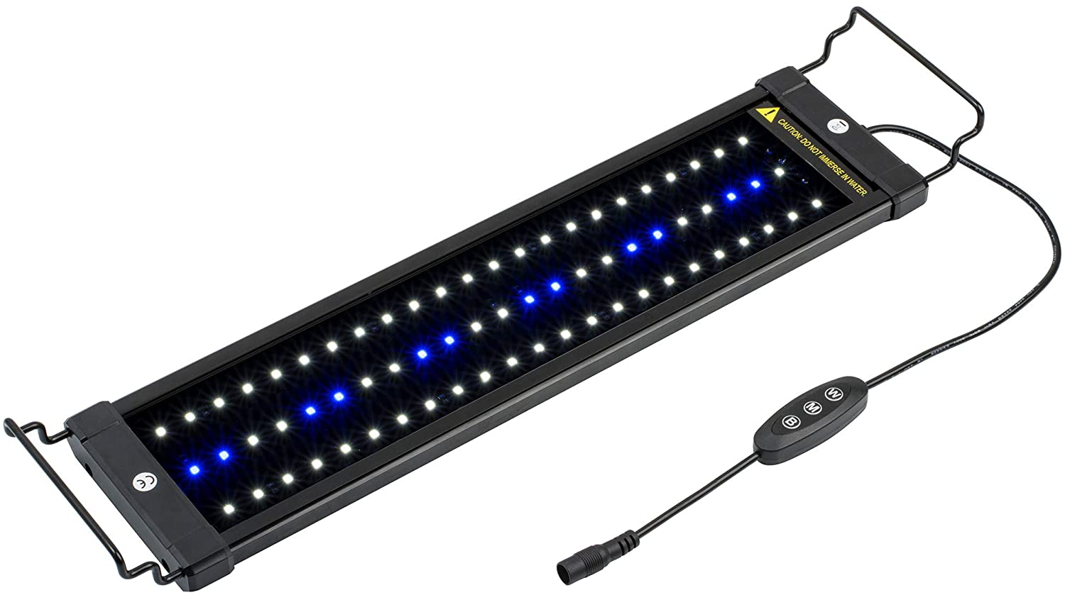 Aquaneat Aquarium Led Clip Lamp Light 48 LEDs Multi Color Full Spectrum Nano Fish Tank Light Up to 10 Gal 