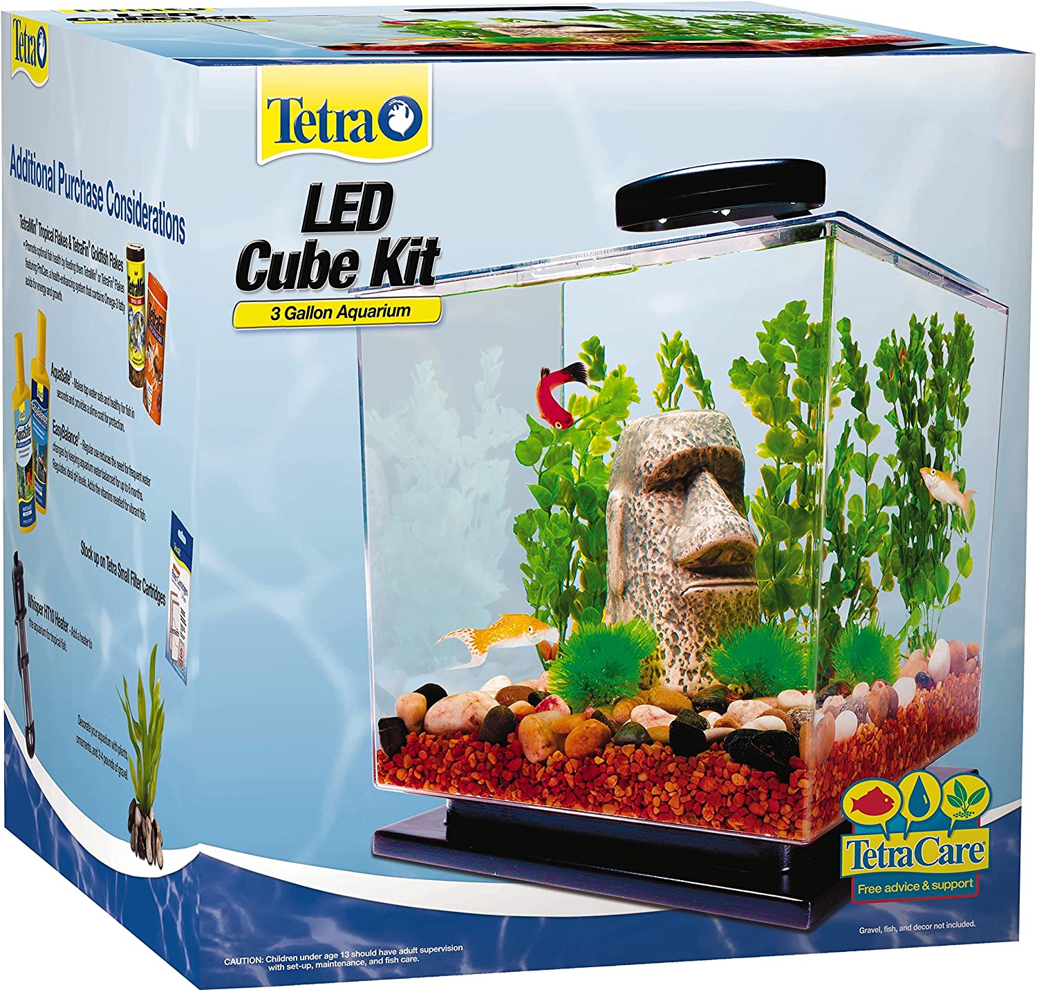 Tetra LED Cube Shaped 3 Gallon Aquarium