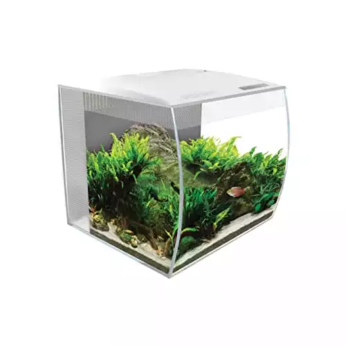 Fluval Flex 9 Aquarium Kit - Fish Tank for Fish & Plants - Comes with LED Lights, Filtration System & More - 36" x 18" x 18" - 34 L, 9 Gal. - White