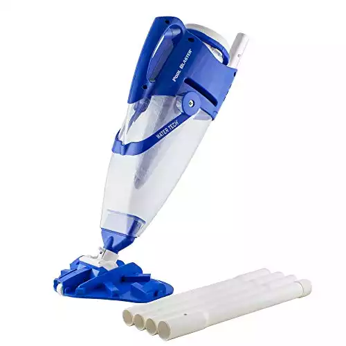 POOL BLASTER Centennial Rechargeable, Cordless Pool Vacuum - XL Capacity Handheld Pool Cleaner for Above Ground & In-Ground Pools for Leaves, Dirt and Sand & Silt - Battery-Powered Hoseless De...