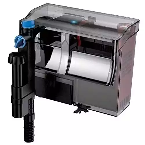 Grech CBG-800 5W UV Sterilizer Hang-On Back Filter, 20-50 gallon/211 GPH, Black
