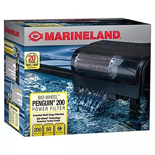 MarineLand Penguin 200 Power Filter, 200GPH (PF0200B),Black
