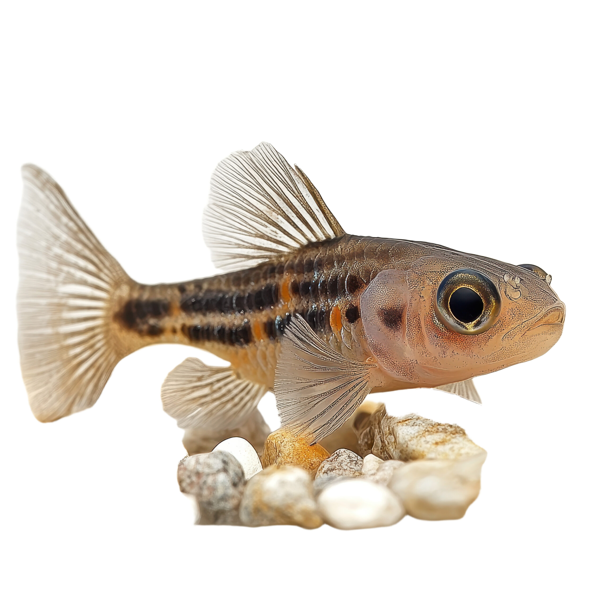 Pygmy Corydoras isolated on transparent background.